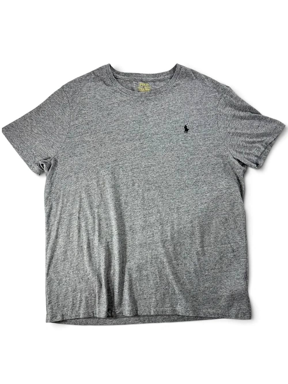 Polo by Ralph Lauren Heather Gray Crewneck Polo Logo Tee
